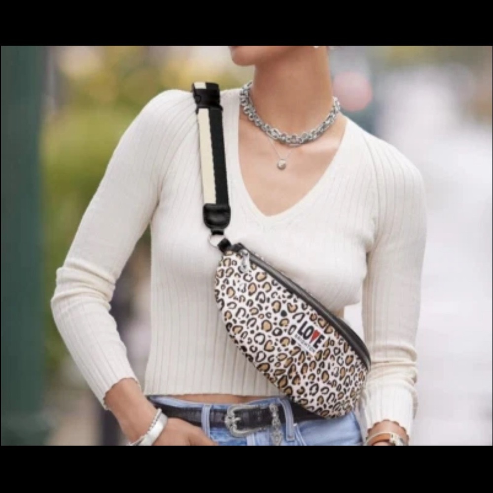 Brighton Brown and Black Crossbody Bag Fanny pack‎